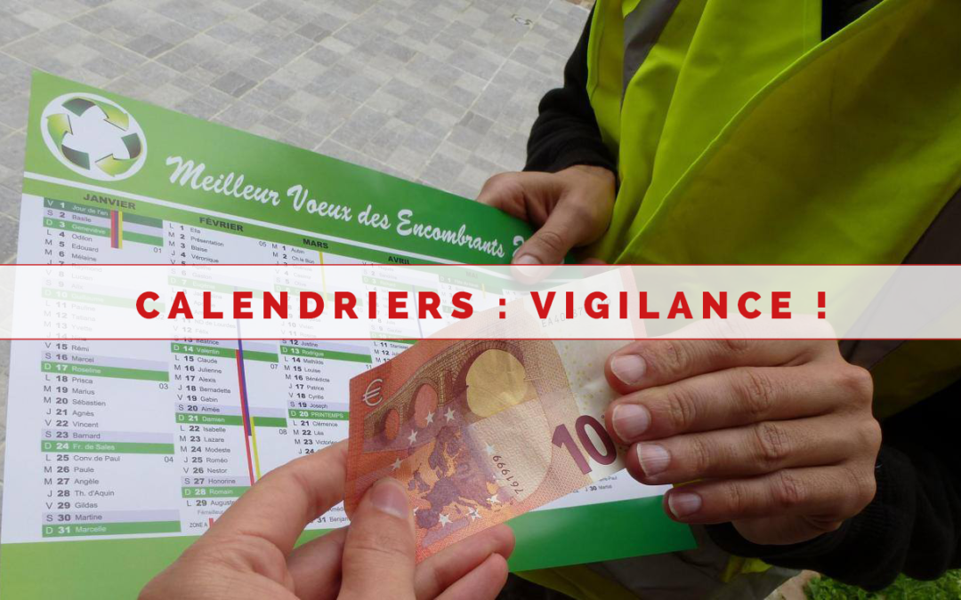 Calendriers SEMOCTOM : vigilance
