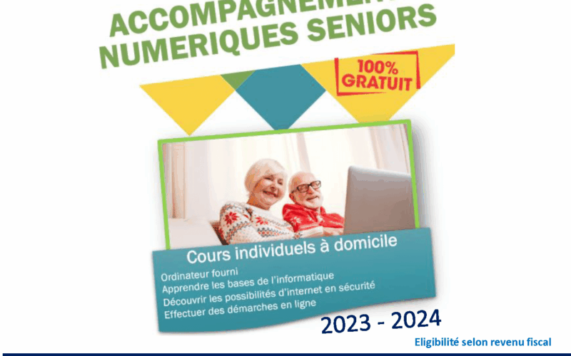 Affiche ACCOMPAGNEMENT NUMERIQUE SENIORS